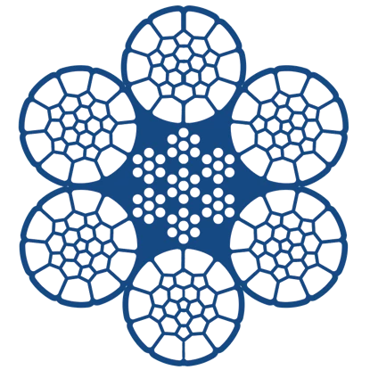 CelikRope K626 IWRC - 6x26 WS IWRC COMPACT WIRE ROPES